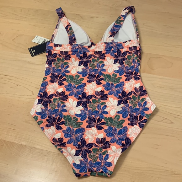 NWT Reyn Spooner One Piece Designer Floral Swimsuit Bathing Swim Wear Size 4 - Picture 6 of 6